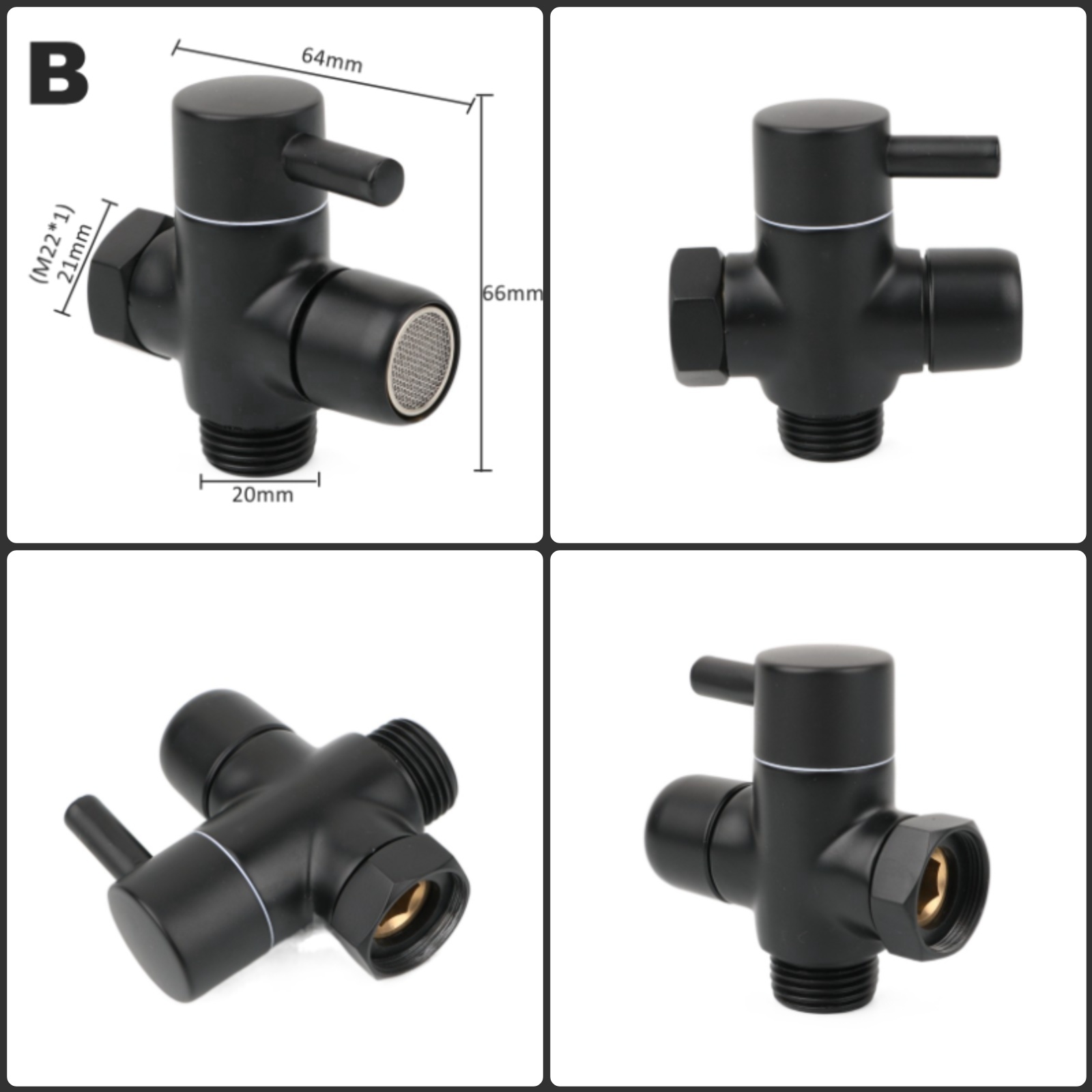 Black Brass Shower Arm Adapter - Shower Valve Cartridge avaliação e preço