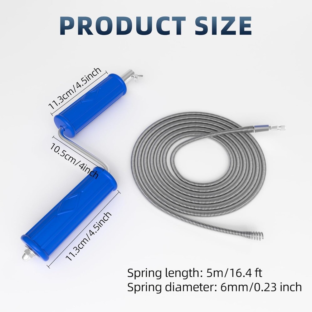Drain Snake 16.4ft x 6mm Auto  - Drain Snake Flexible avaliação e preço