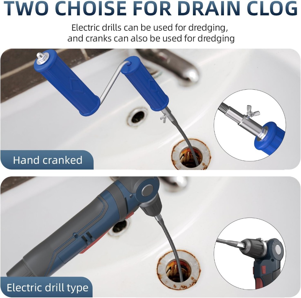 Drain Snake 16.4ft x 6mm Auto  - Drain Snake Flexible avaliação e preço