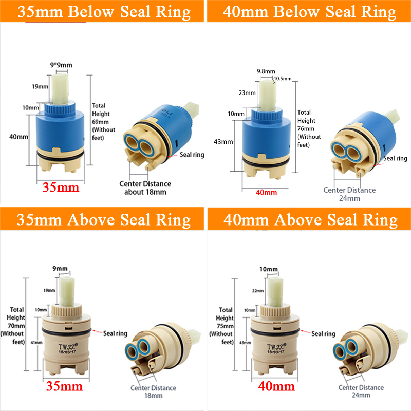 Tap Mixing High spool Valve 35 - Basin Mixer Cartridge avaliação e preço