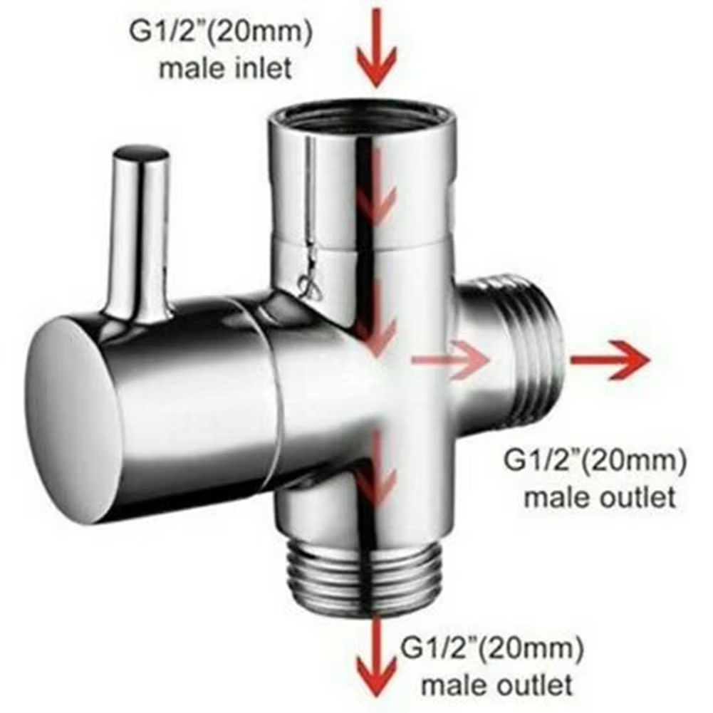 G1/2in 3 Way Diverter Valve T- - Shower Valve Cartridge avaliação e preço