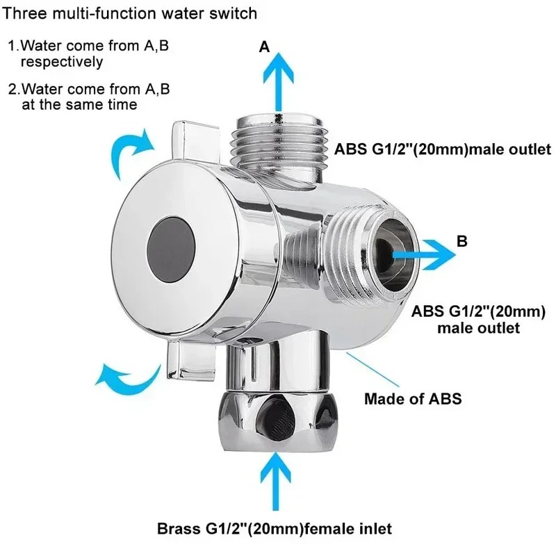 Diverter Valve G1/2 Splitter 2 - Shower Valve Cartridge avaliação e preço