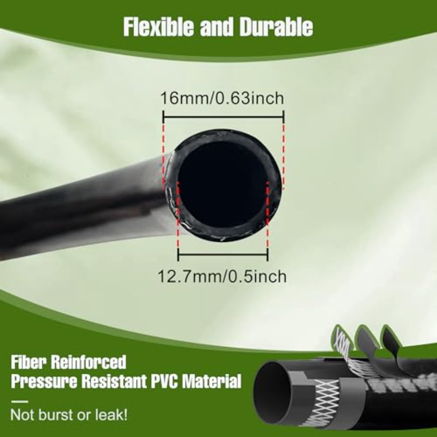 100FT 1/2 Inch Drip Irrigation - Push Fit Connector avaliação e preço
