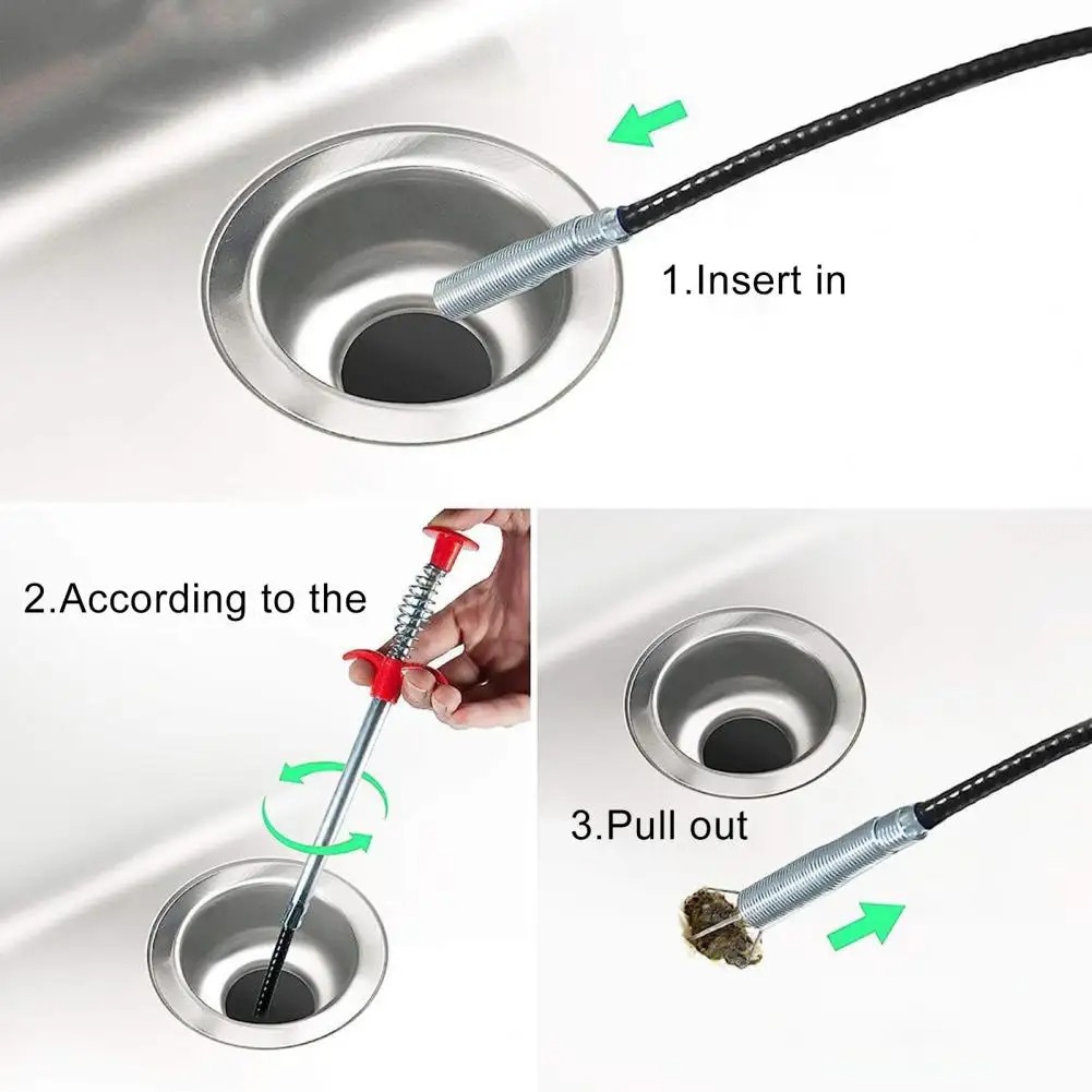 Flexible Spring Snake Drain Pi - Drain Snake Flexible avaliação e preço