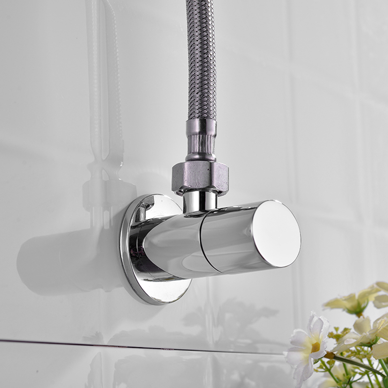 Brass Angle Valve Chrome Black - Toilet Fill Valve avaliação e preço