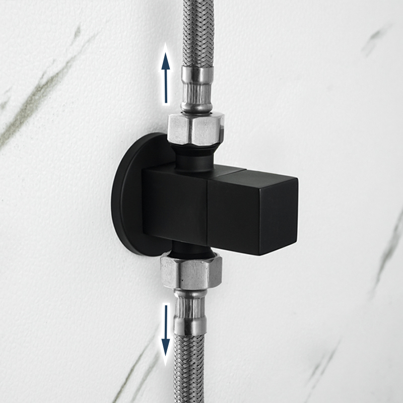 Brass Angle Valve Chrome Black - Toilet Fill Valve avaliação e preço